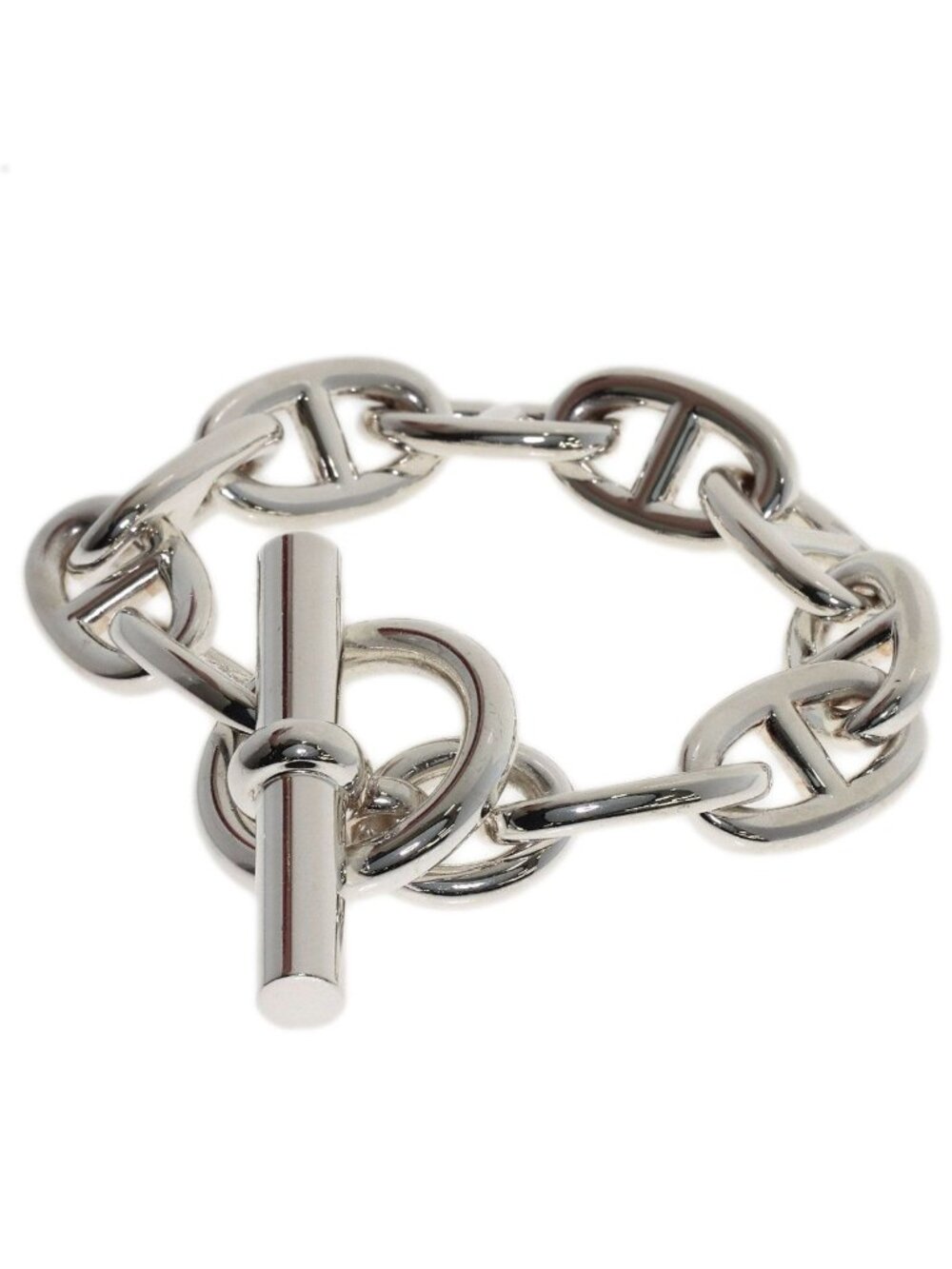 Hermes Chaine D'ancre TGM 10 Links Bracelet Silver